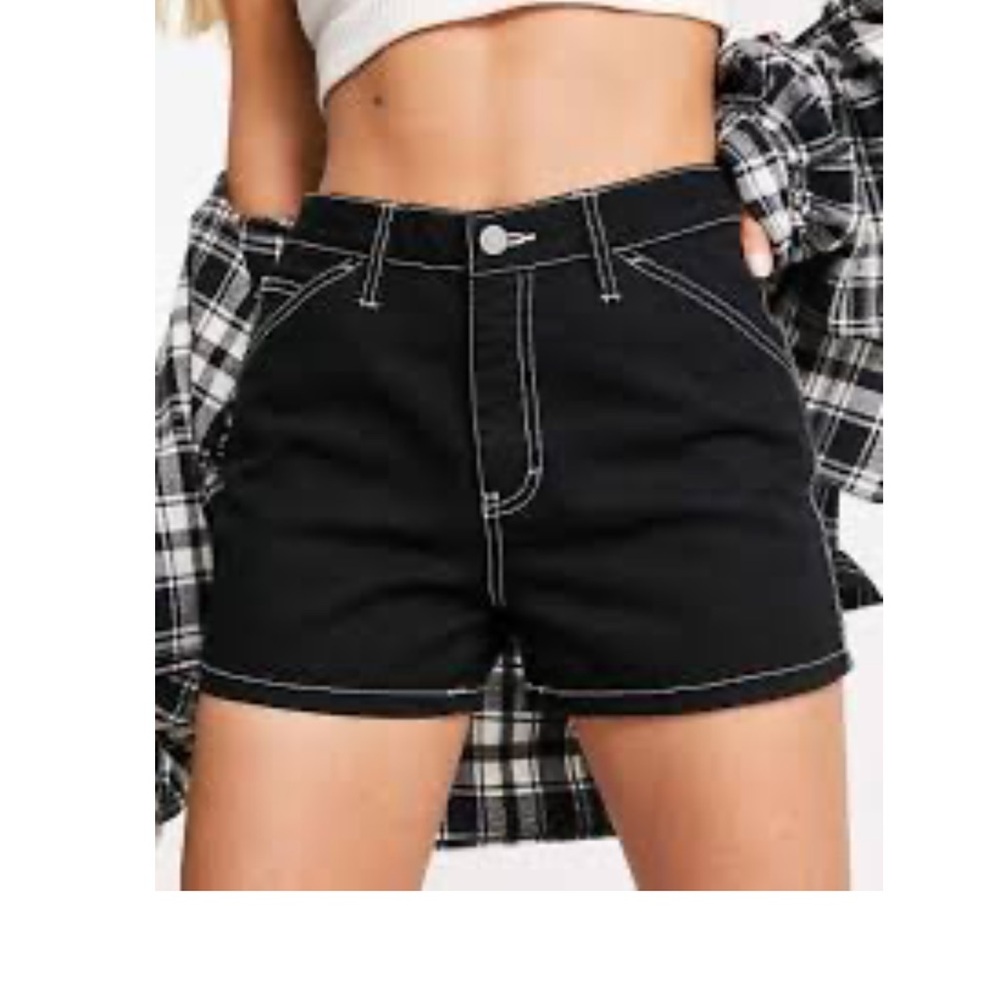 SIMPLE SOCIETY Women's Black Denim Shorts
